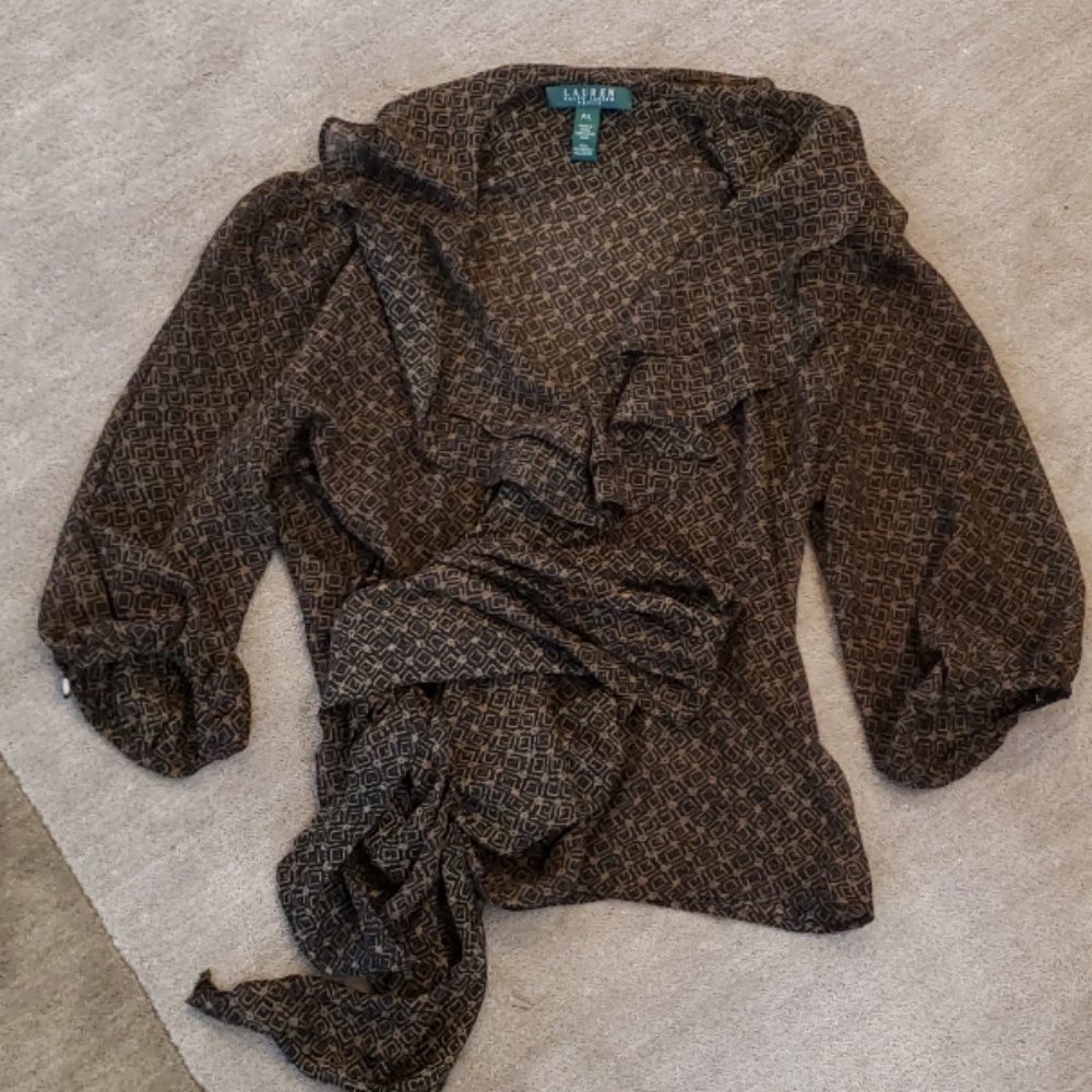 Ralph Lauren Wrap Blouse